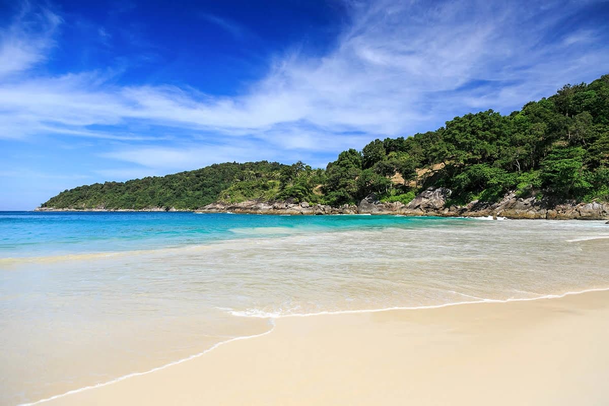 Freedom Beach on Phuket is one of the island’s quietest and most picturesque beaches.